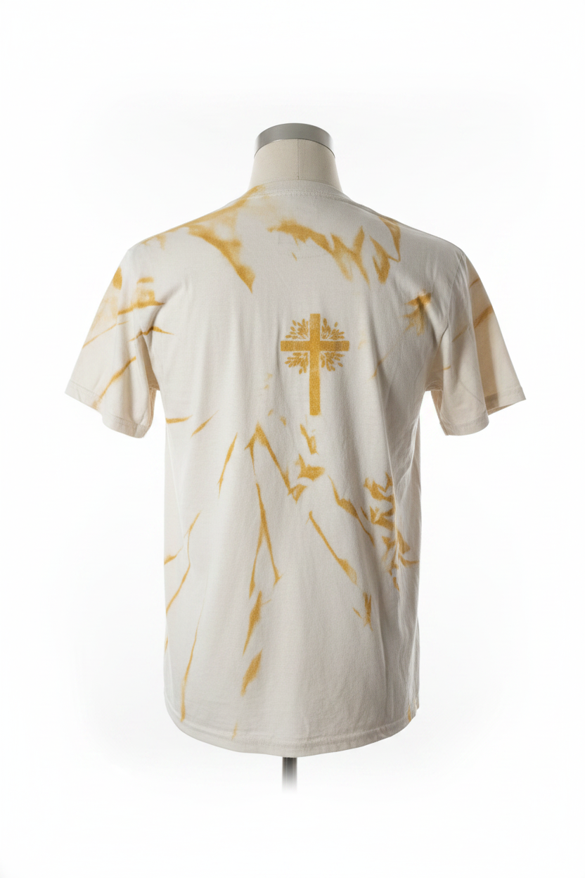 Gold Bleach Tee - Back Upright