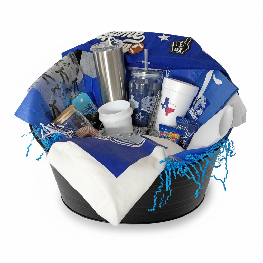 Dallas Cowboys Gift Basket Custom Made