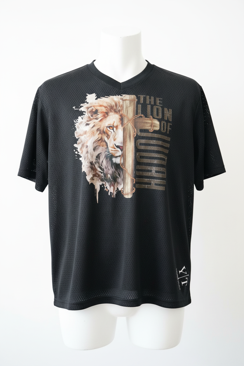 Lion of Judah Mesh Tee - Upright Standing